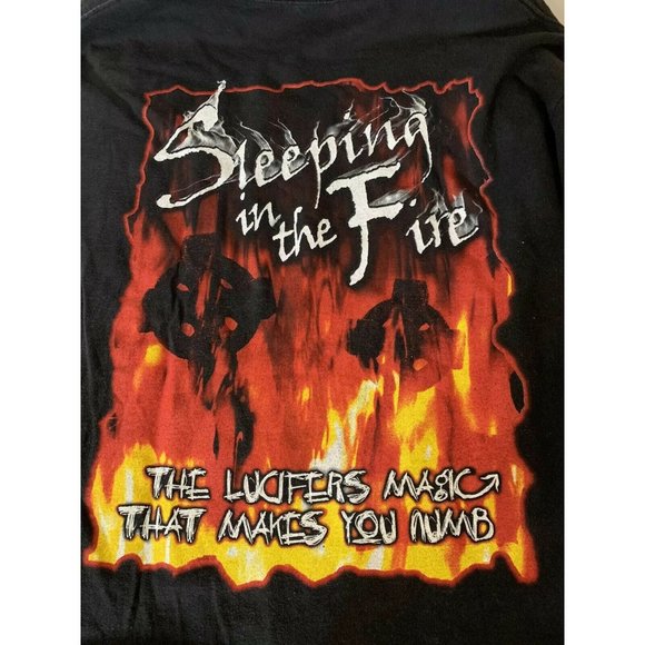 Cygnus WASP T Shirt Sz XL Men Sleeping In The Fire Blackie Lawless‎ W.A.S.P. - Picture 7 of 8